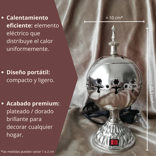 Quemador eléctrico de incienso ambientador casa