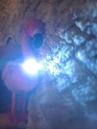 Llavero Linterna Flamenco Rosa