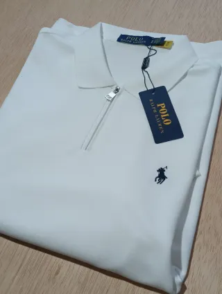 Polo Ralph Lauren Chaqueta Zip Blanca Talla M