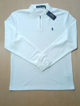 Polo Ralph Lauren Chaqueta Zip Blanca Talla M