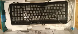 Teclado Logitech Inalámbrico Negro/Plata