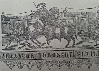 Cartel Corrida de Toros 1858
