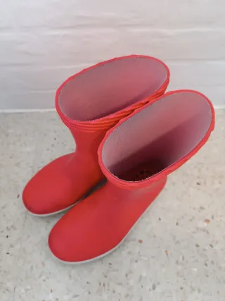 Botas de Agua Niña Talla 31-32 Coral
