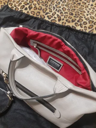 Borsa Gianni Chiarini Beige/Grigio Pelle