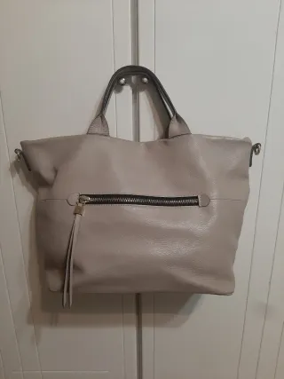 Borsa Gianni Chiarini Beige/Grigio Pelle