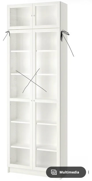 Altillo Librería Billy Ikea Blanco