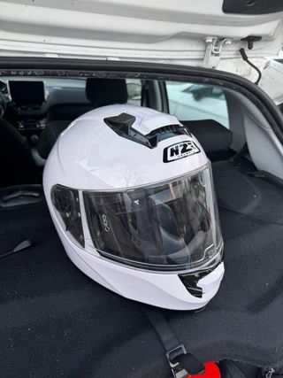 Casco de moto blanco NZI integral Talla S