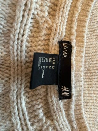 Jersey premamá H&M punto beige