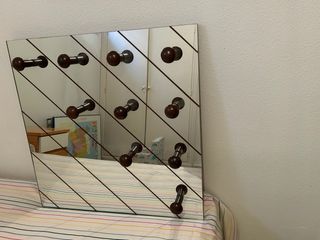 Colgador de pared recibidor con espejo