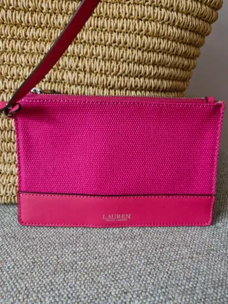 Bolso Rafia Ralph Lauren Beige/Marrón