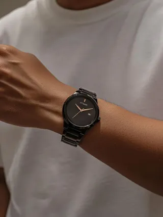 Reloj CITIGON Negro y Plateado