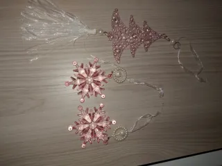 Decorazioni Fiocco di Neve Rosa