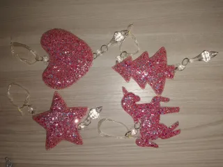 Decorazioni Fiocco di Neve Rosa