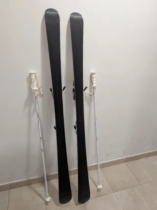 Esquís HEAD REV70 163cm + Bolsa + 4 bastones