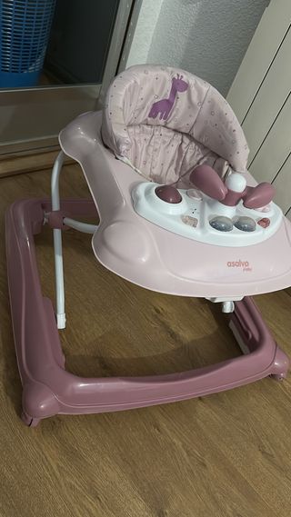 Andador bebé rosa Asalvo