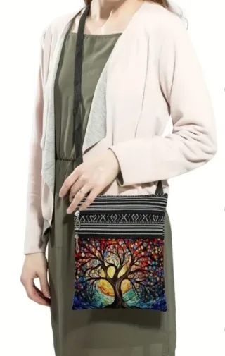 Bolso bandolera árbol de la vida