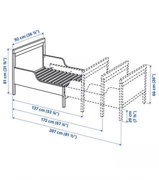 Cama infantil Ikea blanca