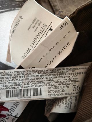 Pantalón Stradivarius D92 Talla 36