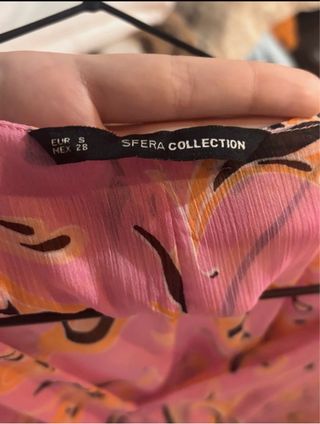 Vestido largo estampado manga larga