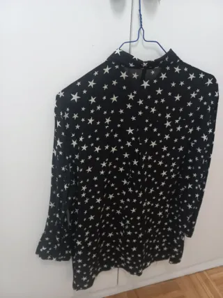 Camisa estrellas negra talla XL