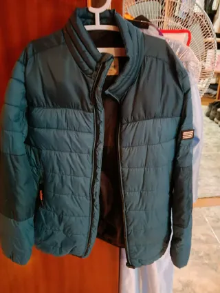 Chaqueta niño verde/azul talla M