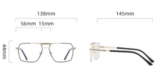 Gafas de metal graduadas personalizadas