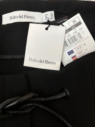 Pantalón Pedro del Hierro Talla 38 Negro