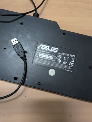 Teclado ASUS Negro con luz azul