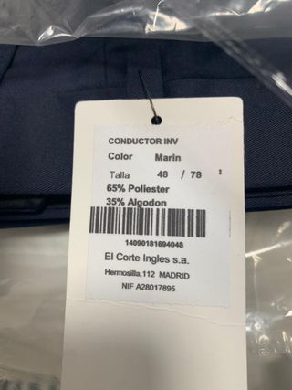 Pantalones Chinos Hombre/Mujer Azul