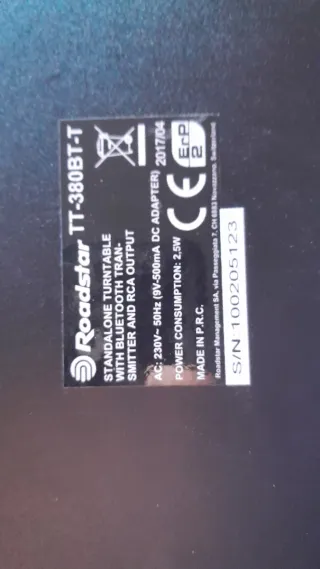 Tocadiscos Vintage Roadstar a estrenar.