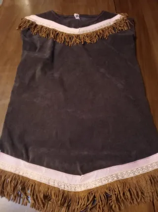 Vestito bambina indiana con frange