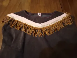 Vestito bambina indiana con frange