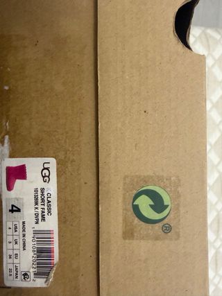 Botas UGG niña rosa con pelo talla 34