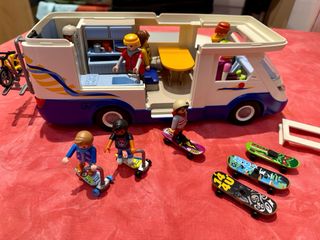 Lote Autocaravana con Figuras Playmobil