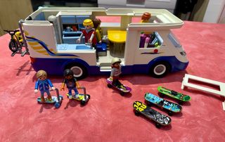 Lote Autocaravana con Figuras Playmobil