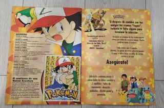 Álbum Cromos Pokémon de 1999