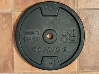 Disco de hierro fundido Domyos 20 kg (44 lbs)