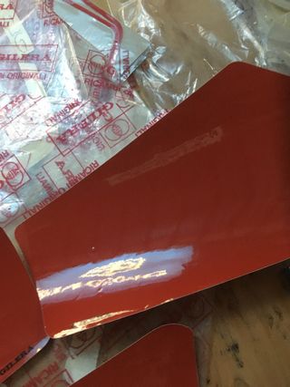 Set 3 adesivi GILERA rossi