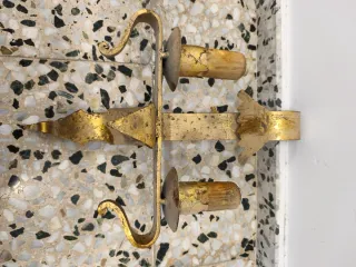 Candelabros de pared dorados