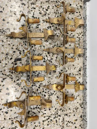 Candelabros de pared dorados