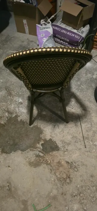 Silla Terraza Ratán y Metal