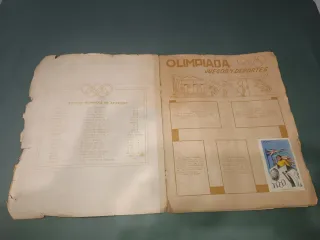 Álbum Cromos Olimpiada Juegos y Deportes 1958