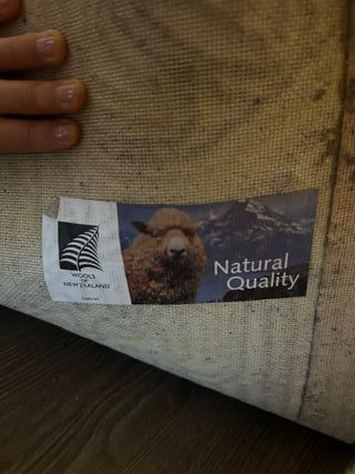 Alfombra Lana 100% 260x160cm Flores Beige/Negro