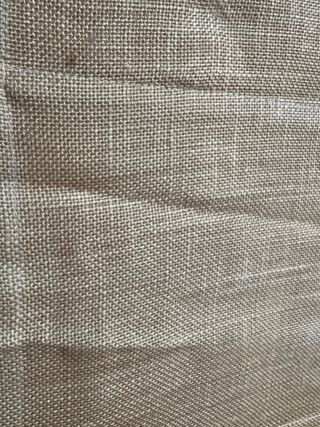 Estor de arpillera natural con barra