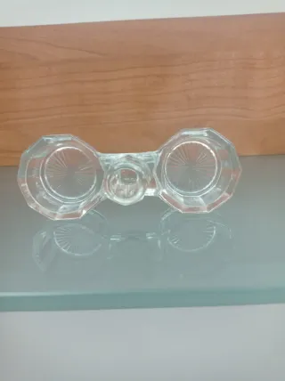 Porta sale e pepe vintage in vetro