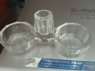 Porta sale e pepe vintage in vetro