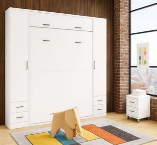 Cama Abatible con Armarios WN135