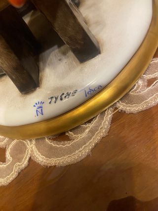 Statua pianista in porcellana Capodimonte