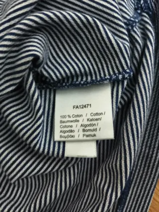 Camiseta Lacoste Rayas Azul Talla S