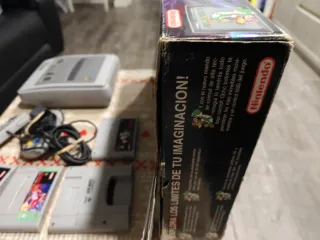 Super Nintendo con caja y 11 juegos
